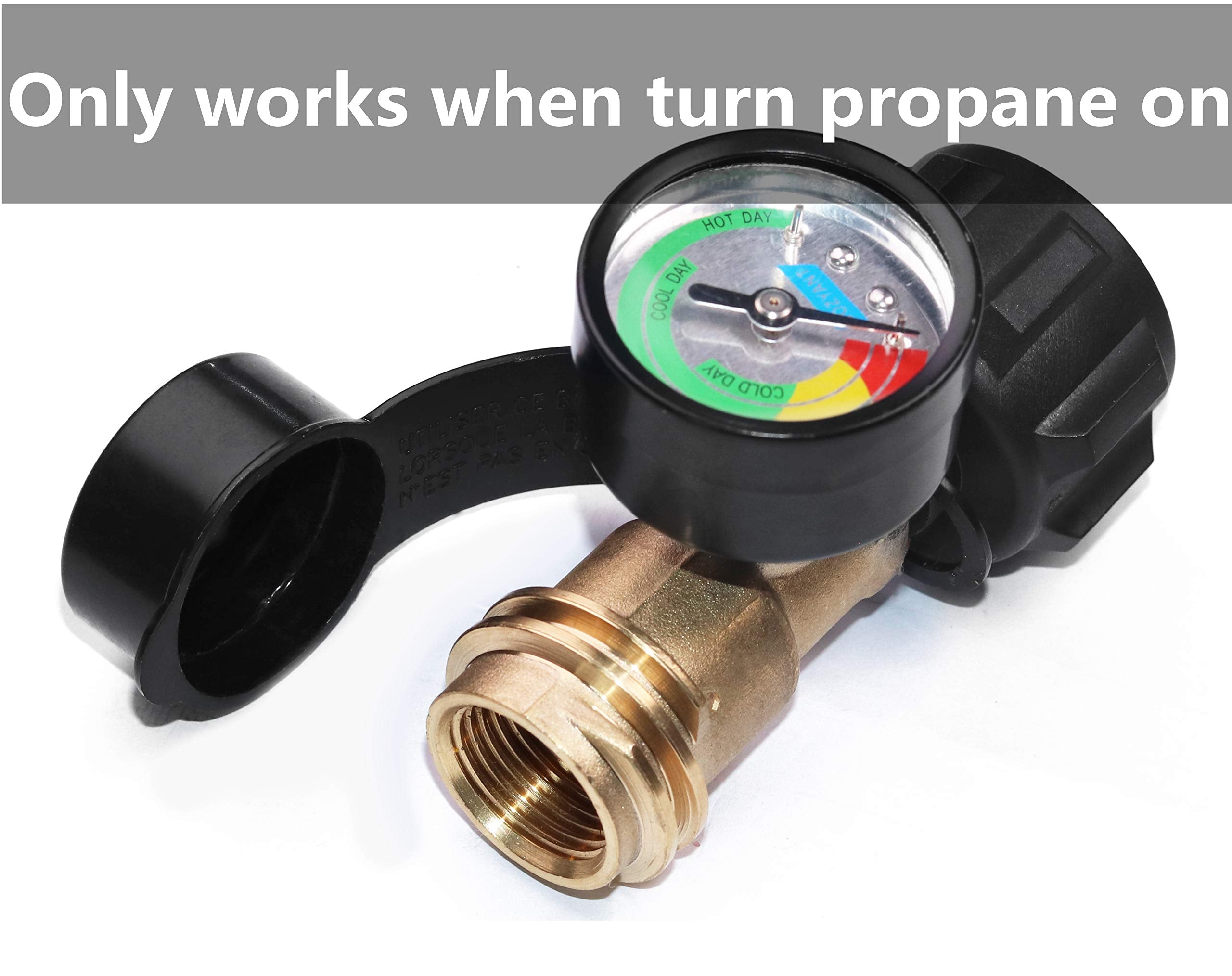DOZYANT Propane Tank Gauge installation on a propane tank