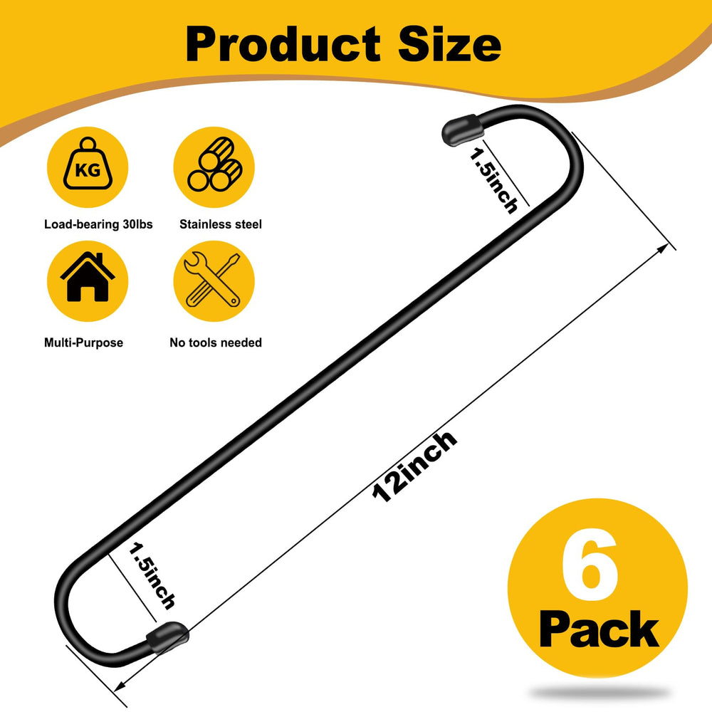 Dpyrrhic 12-inch black plant hanger side view