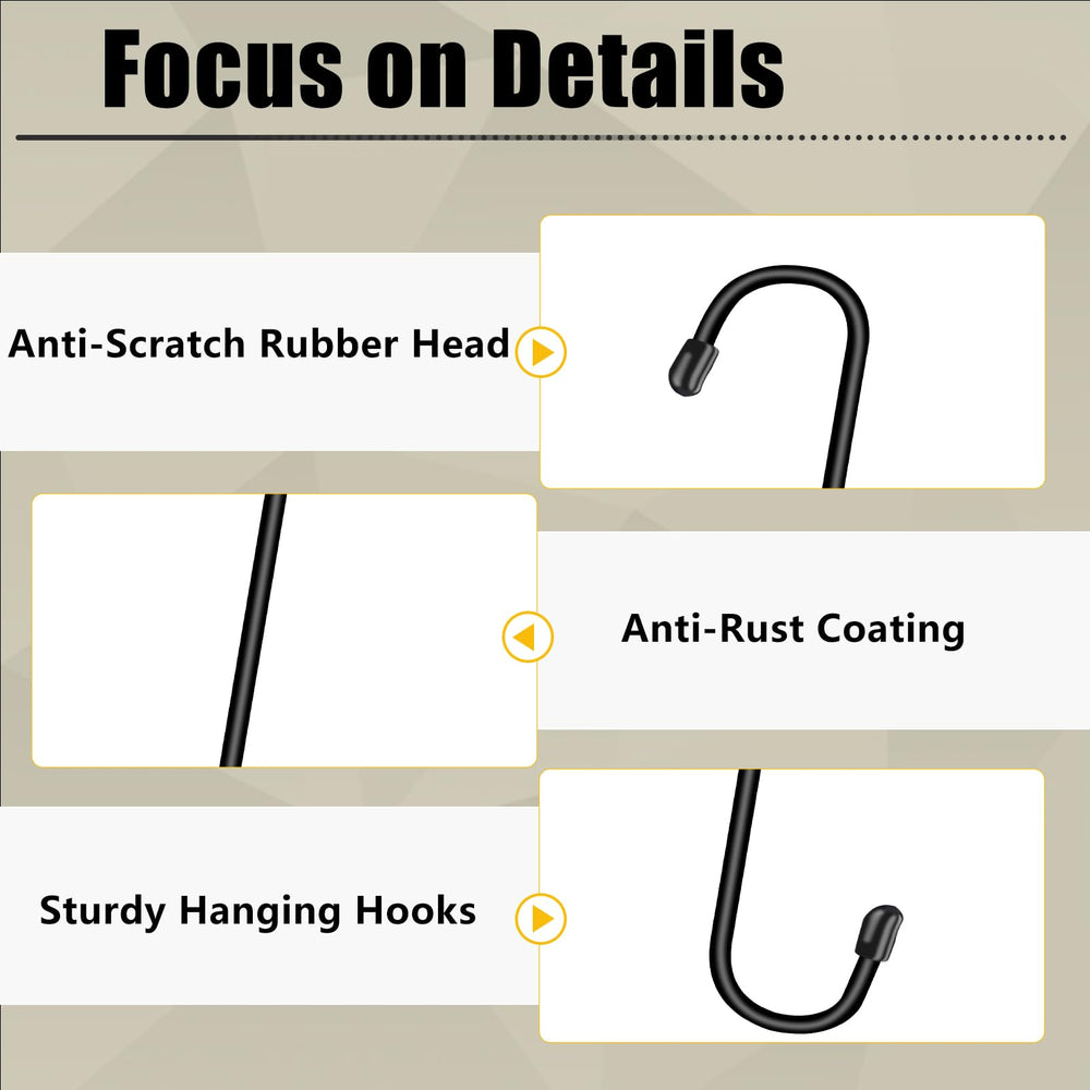 Dpyrrhic 12-inch black plant hangers in packaging