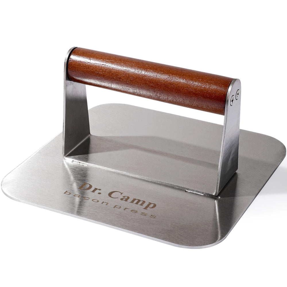 Dr.Camp 7 Inch Stainless Steel Burger Press front view