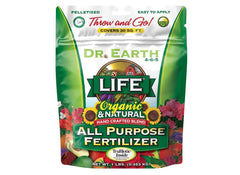 Dr. Earth 91164 All Purpose Fertilizer back view with ingredients listed
