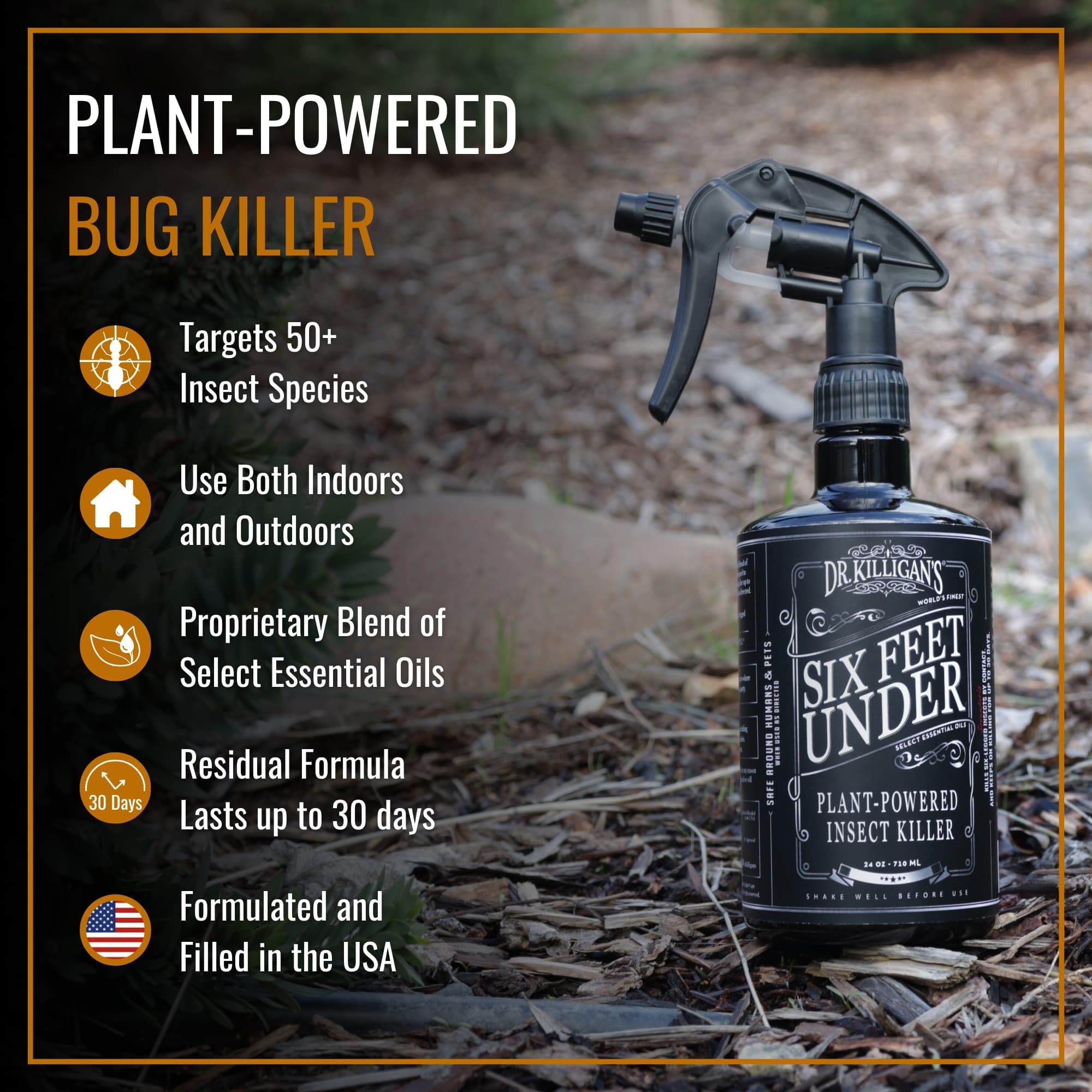 Dr. Killigan's bug spray bottle with cinnamon scent