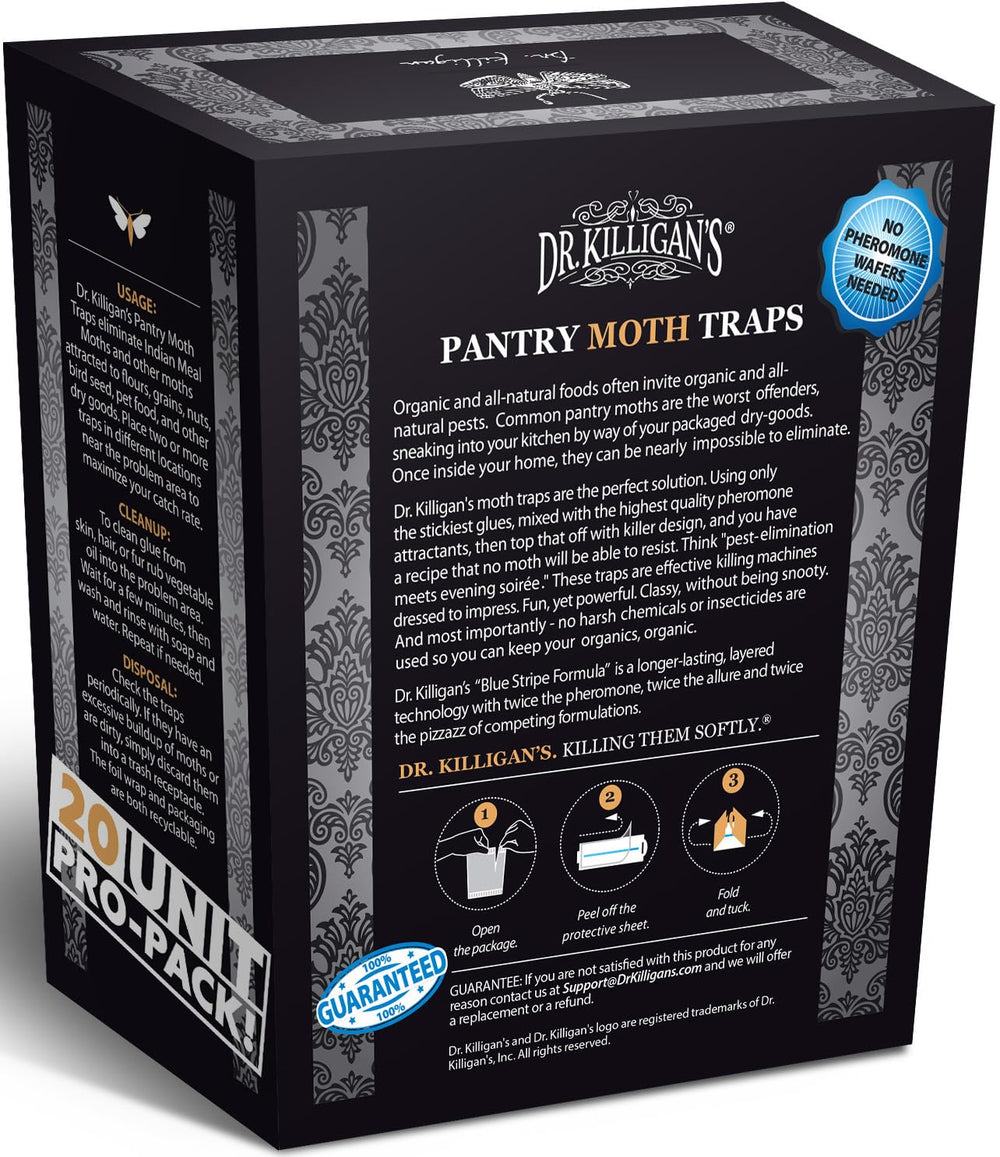 Dr. Killigan's moth traps ready for use in kitchen