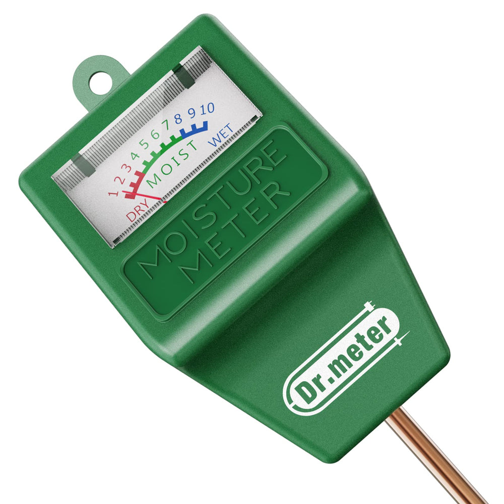 Dr.meter Soil Moisture Meter front view with scale