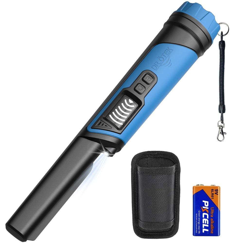 DR.ÖTEK Metal Detector Pinpointer front view with LCD screen