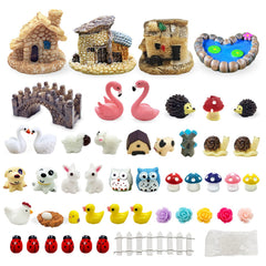 Dracarys 50 Pieces Fairy Garden Accessories multicolour figurines