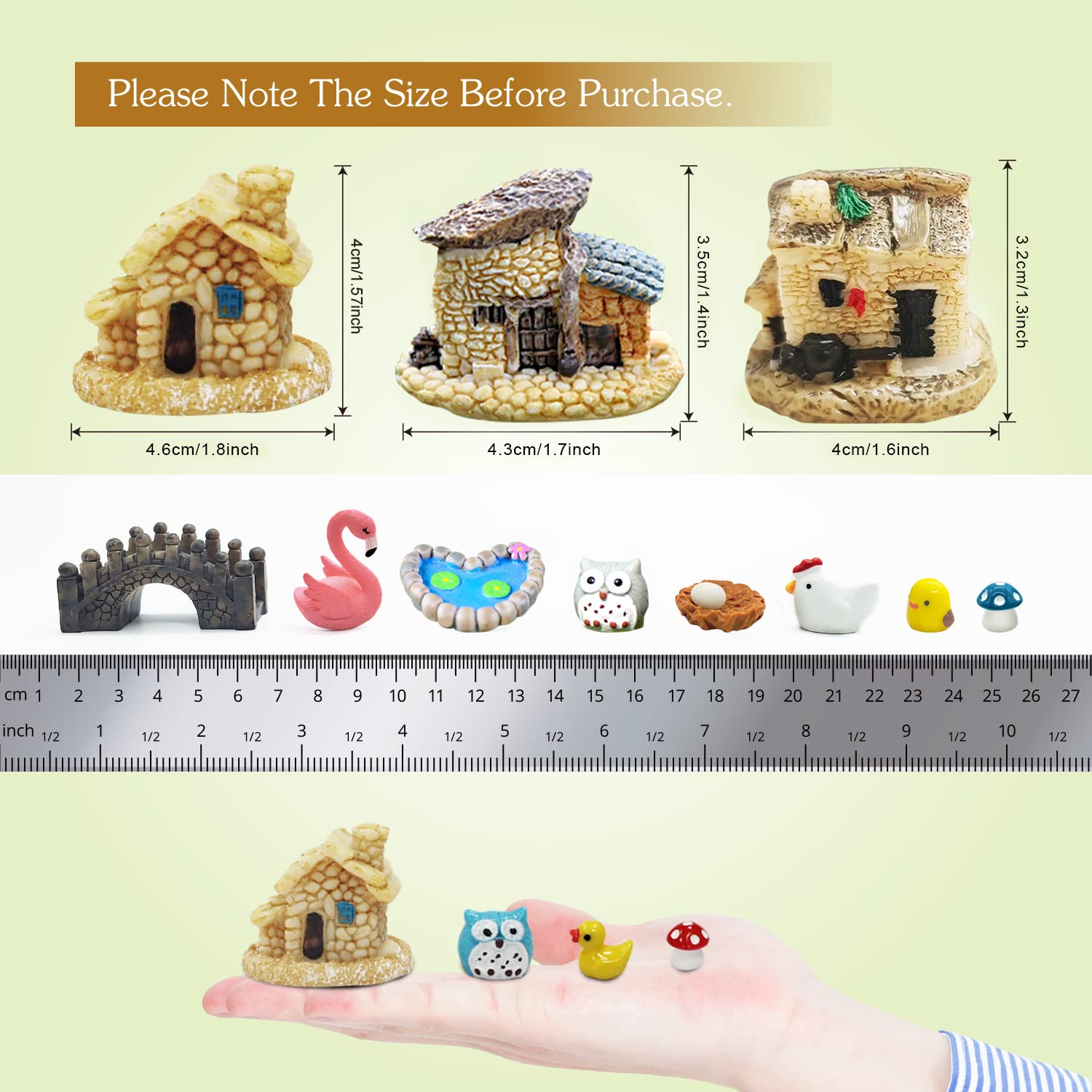 Dracarys fairy garden accessories with a variety of designs