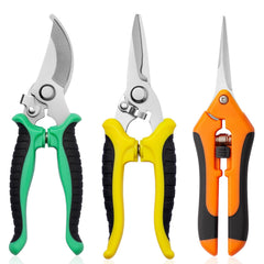 Drametic+ Garden Pruning Shears 3 Pack with multicolour handles