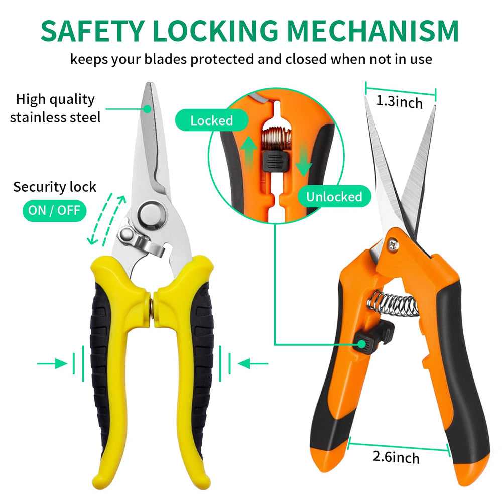 Drametic+ Garden Pruning Shears in use on flower stems