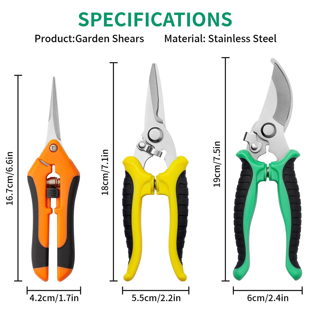 Drametic+ Garden Pruning Shears set displayed on a garden table