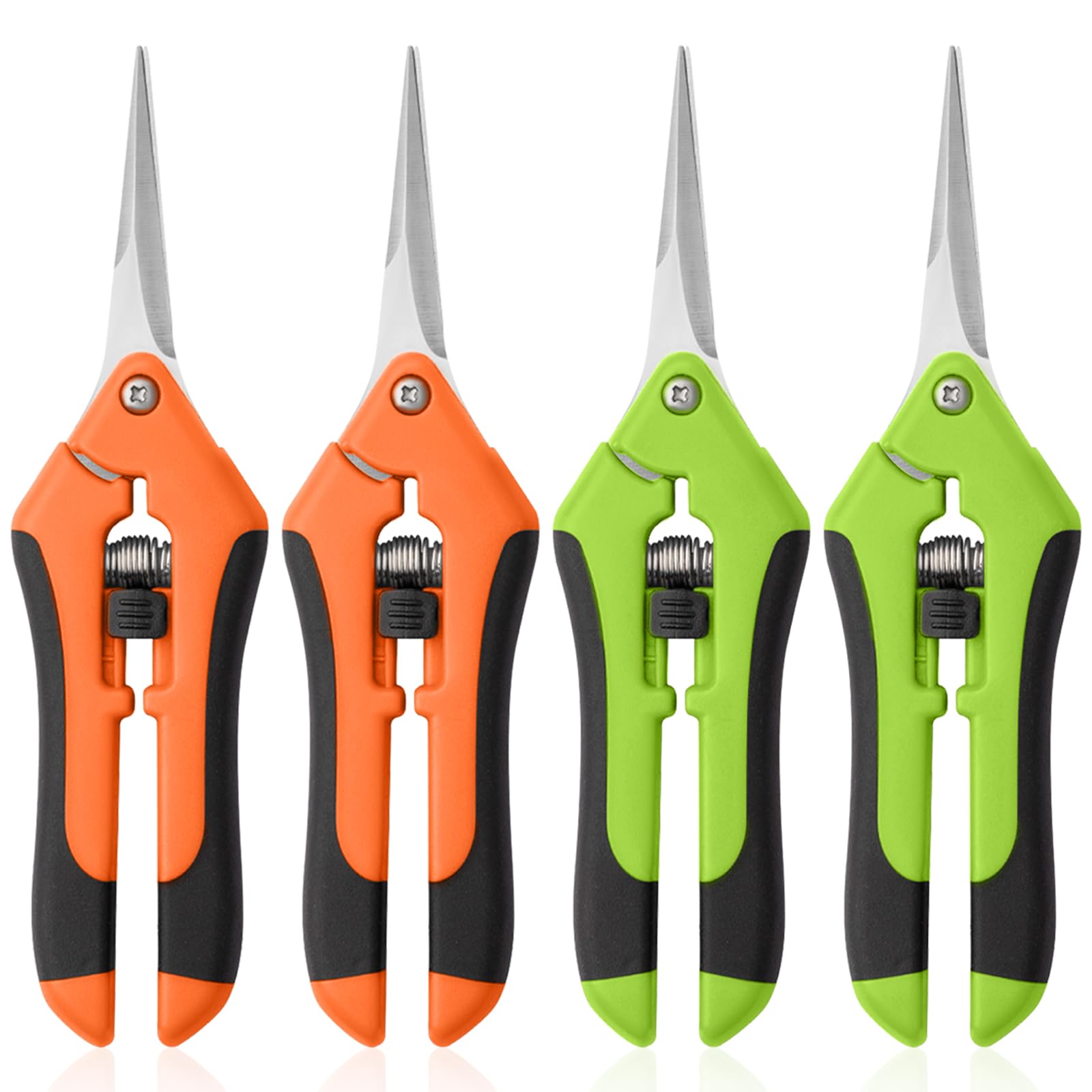 Drametic+ Garden Pruning Shears set, four colours including green and orange