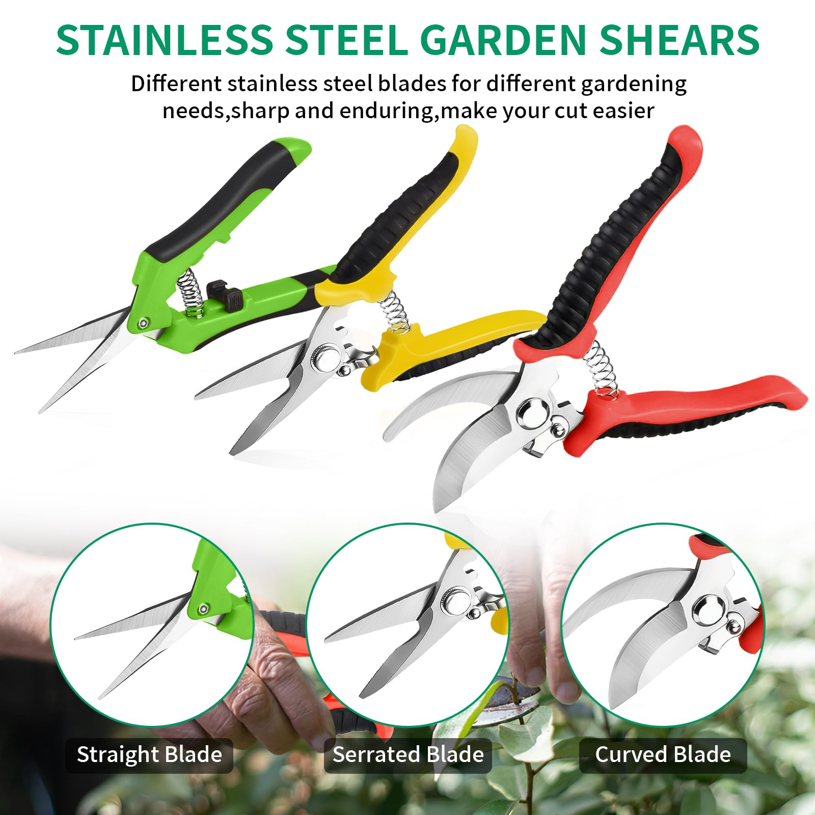Drametic+ pruning shears displayed on a wooden table