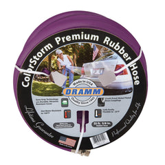 Dramm ColorStorm 50 ft Rubber Garden Hose in Berry