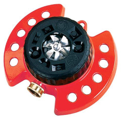 Dramm ColorStorm 9-Pattern Sprinkler Red front view