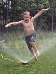 Dramm ColorStorm 9-Pattern Sprinkler Red heavy-duty metal base