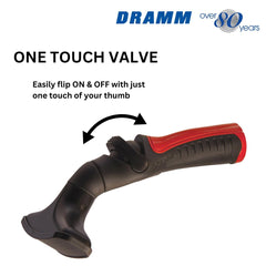 Dramm One Touch Fan Nozzle red thumb control feature