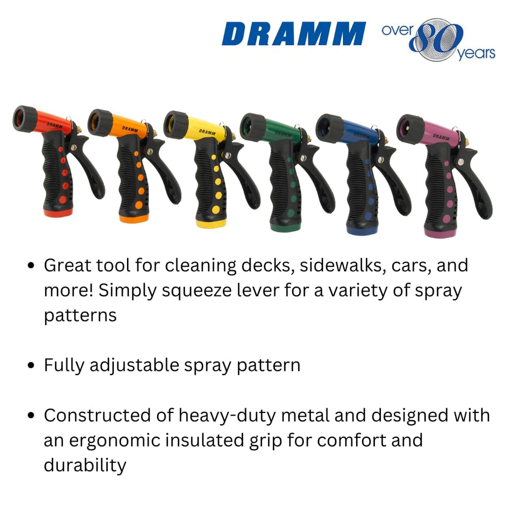 Dramm Pistol Spray Nozzle with adjustable spray pattern