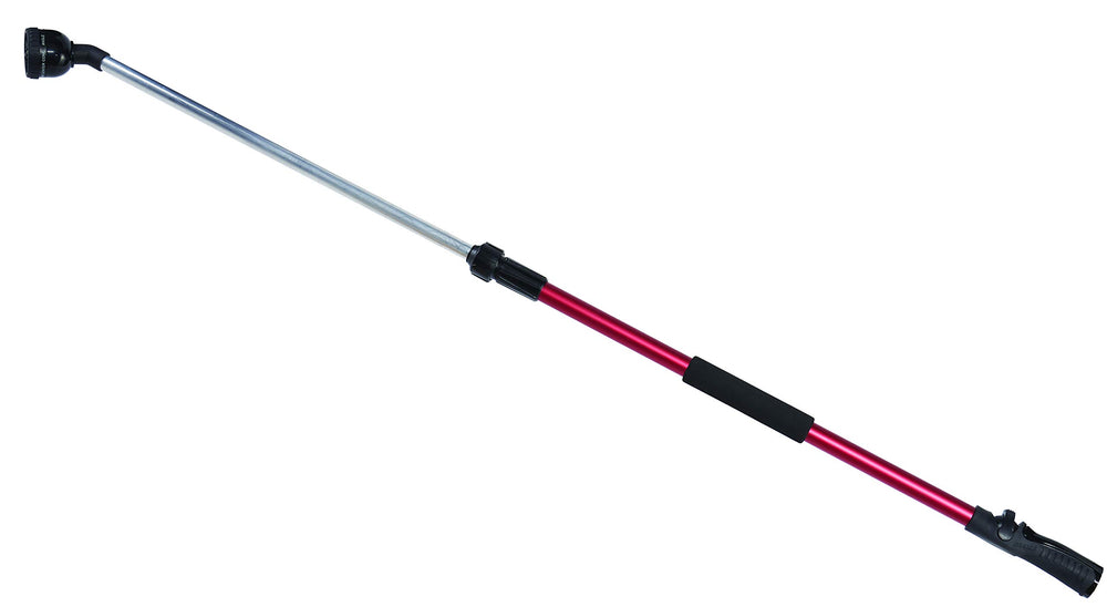Dramm Telescoping Rain Wand with ergonomic thumb valve close-up