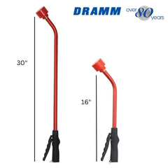 Dramm Touch-N-Flow Rain Wand 16-Inch Green in garden setting