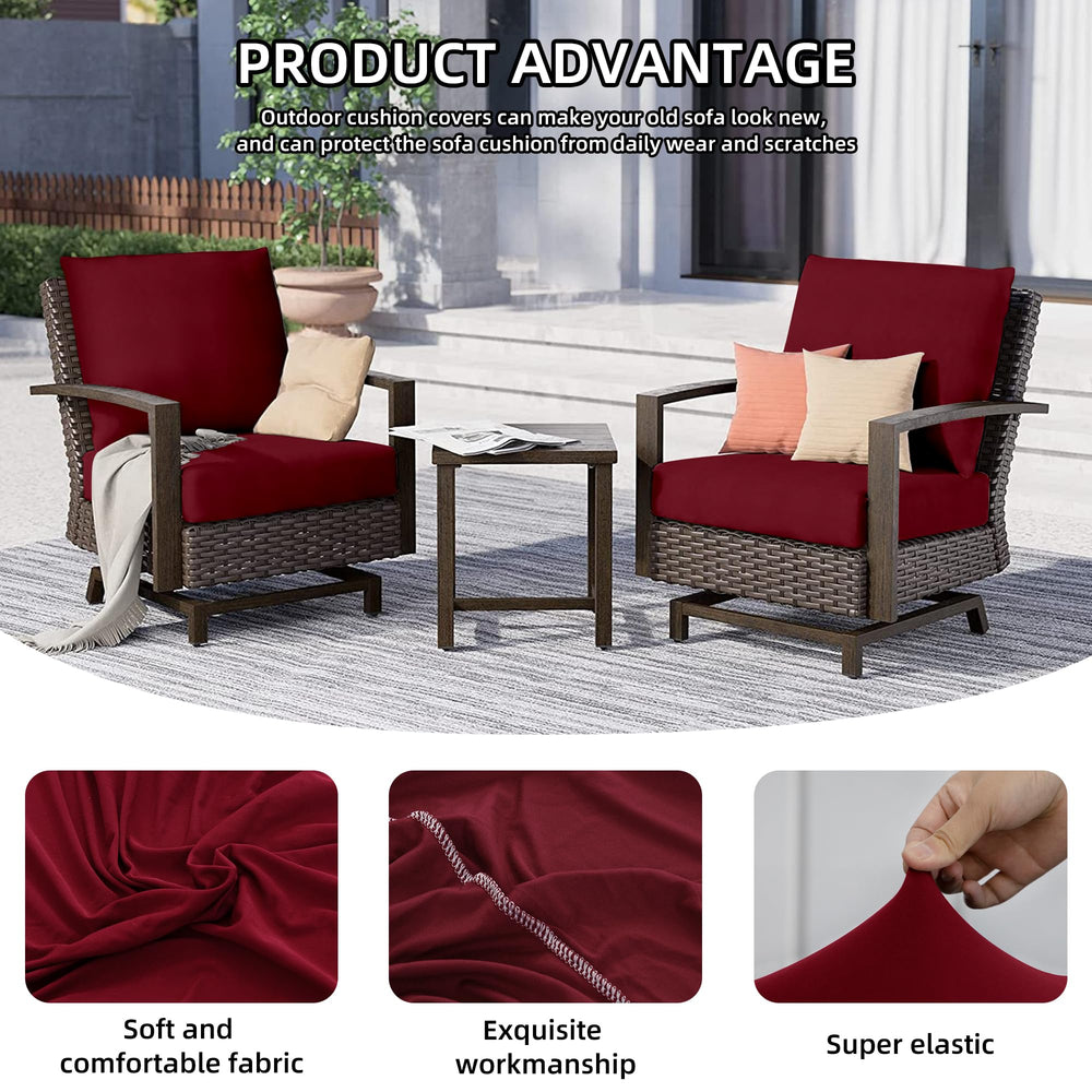 DREAHOTEXTIL cushion covers on patio furniture
