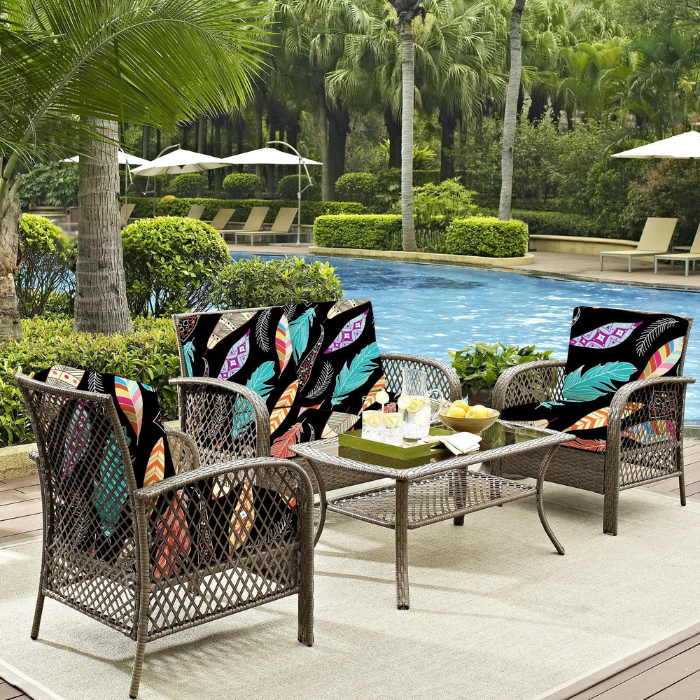 DREAHOTEXTIL cushion covers showing vibrant Color Leaf pattern