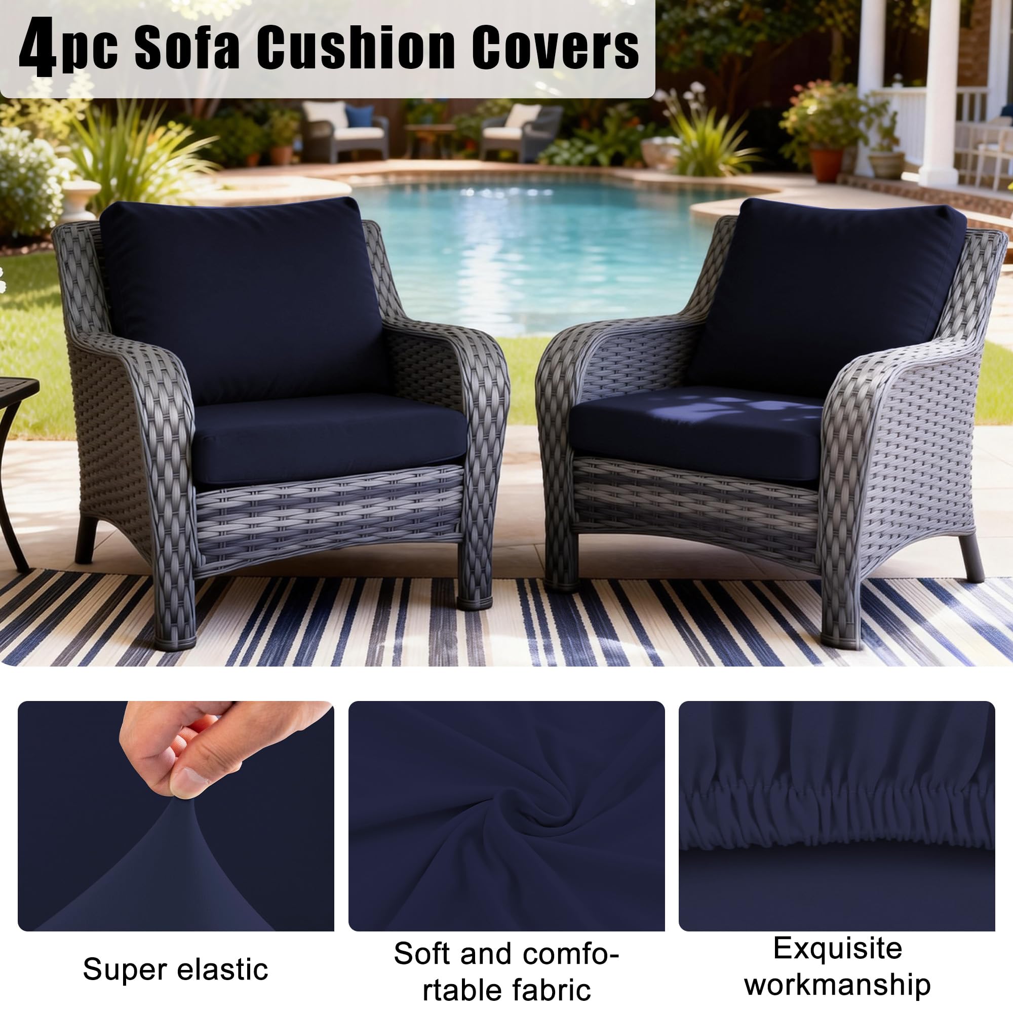 DREAHOTEXTIL cushion covers stacked together