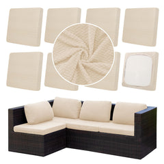 DREAHOTEXTIL Outdoor Cushion Covers 8 Pcs in Mustard Yellow