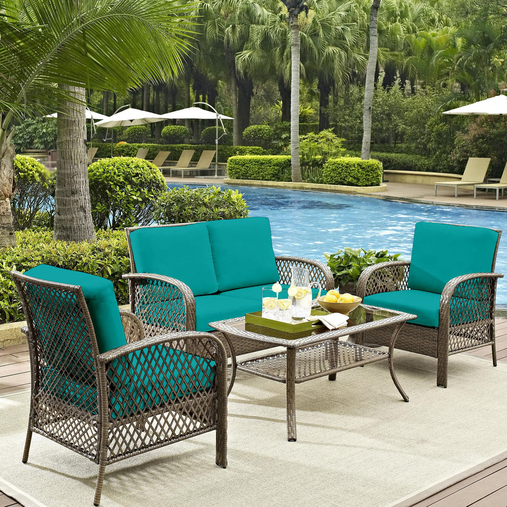 DREAHOTEXTIL Outdoor Cushion Covers 8Pcs in multiple colour options