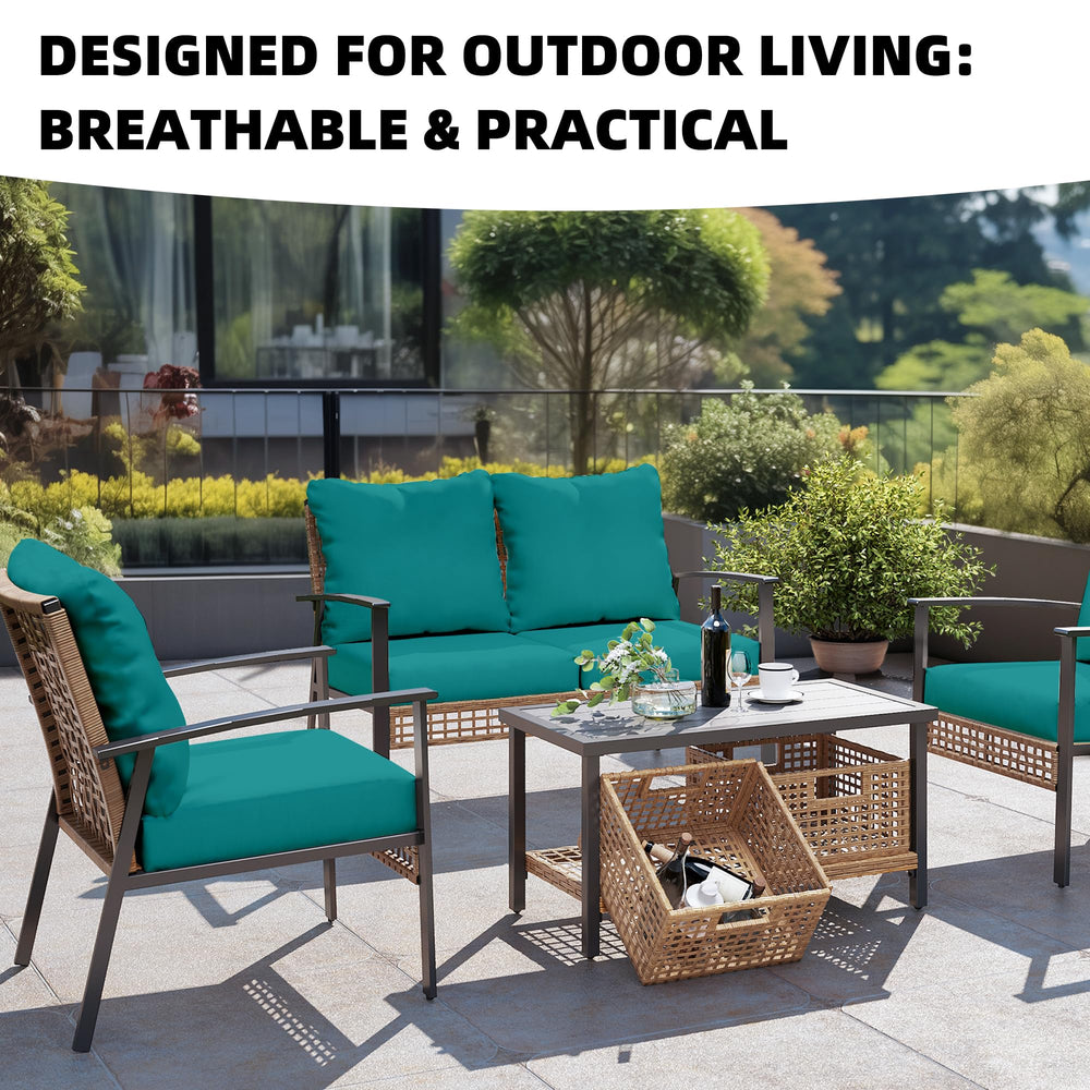 DREAHOTEXTIL Outdoor Cushion Covers 8Pcs packaging