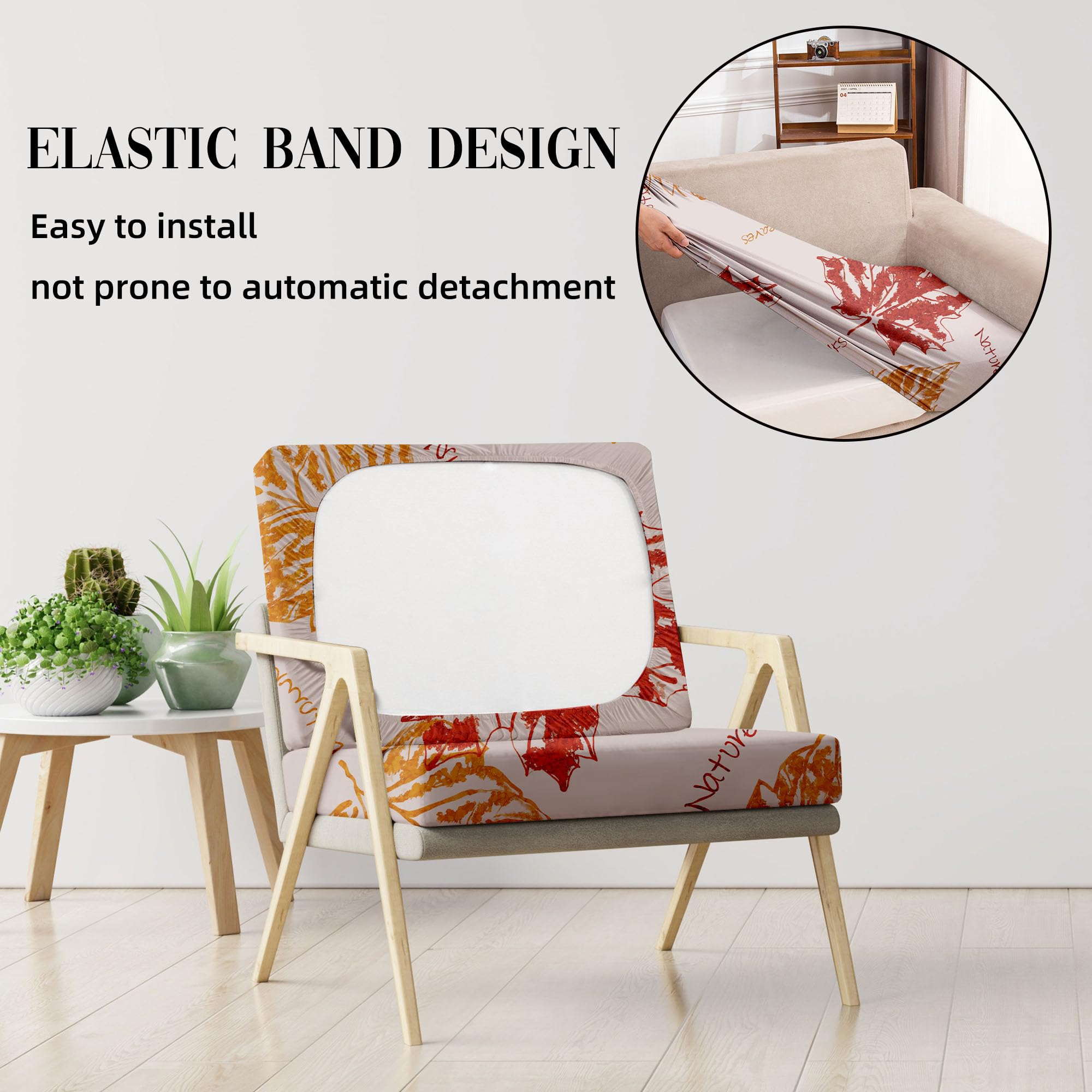 DREAHOTEXTIL Outdoor Cushion Covers 8Pcs Red Maple packaging