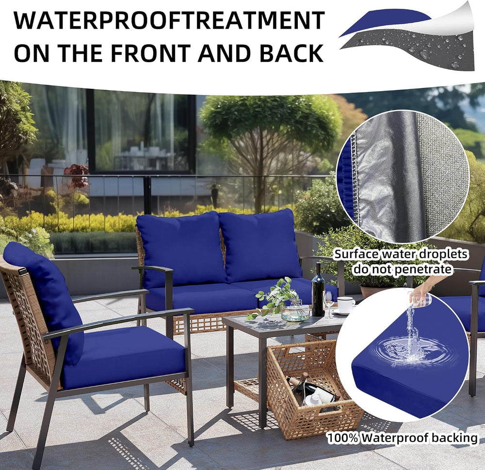 DREAHOTEXTIL outdoor cushions with covers in garden