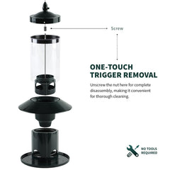Dreamdrawer Squirrel-Proof Bird Feeder in garden setting