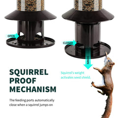 Dreamdrawer Squirrel-Proof Bird Feeder roof button close-up