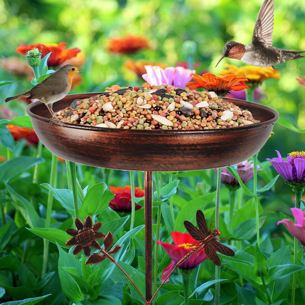 DREAMSOUL bird bath with birds bathing