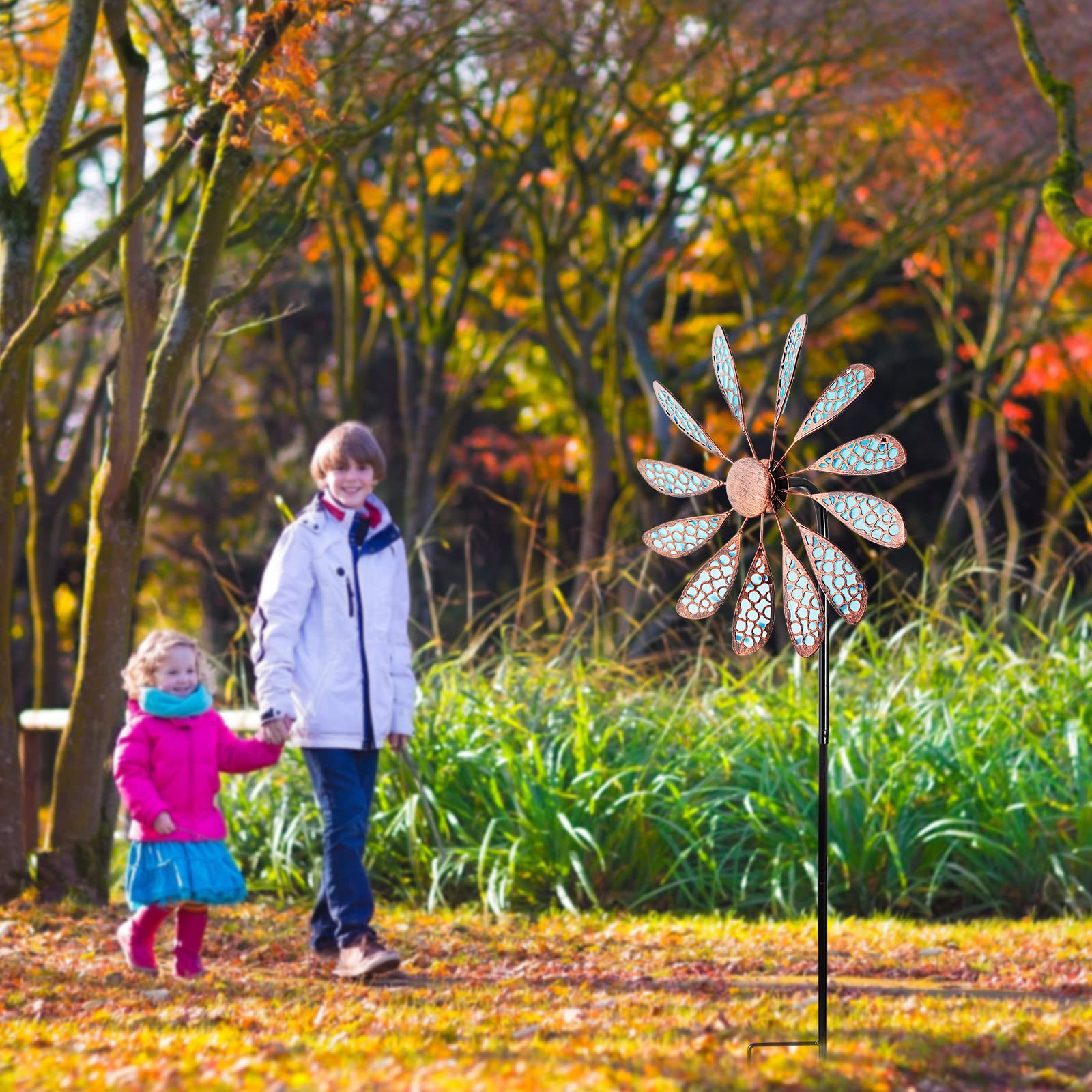 dreamysoul Outdoor Wind Spinner metal stake