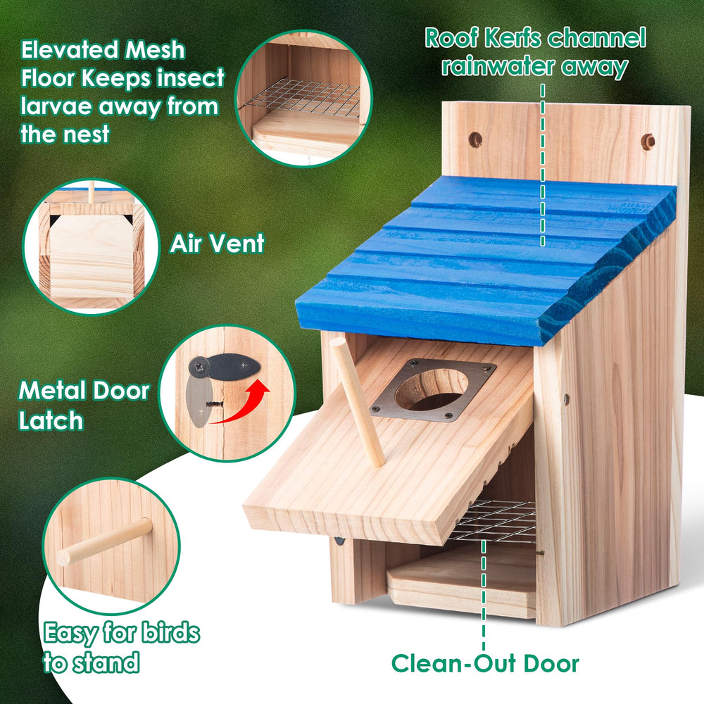 Dreyoo Bluebird House opened for cleaning