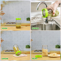 Drip tray and stand holding two jars in Kitmiido kit