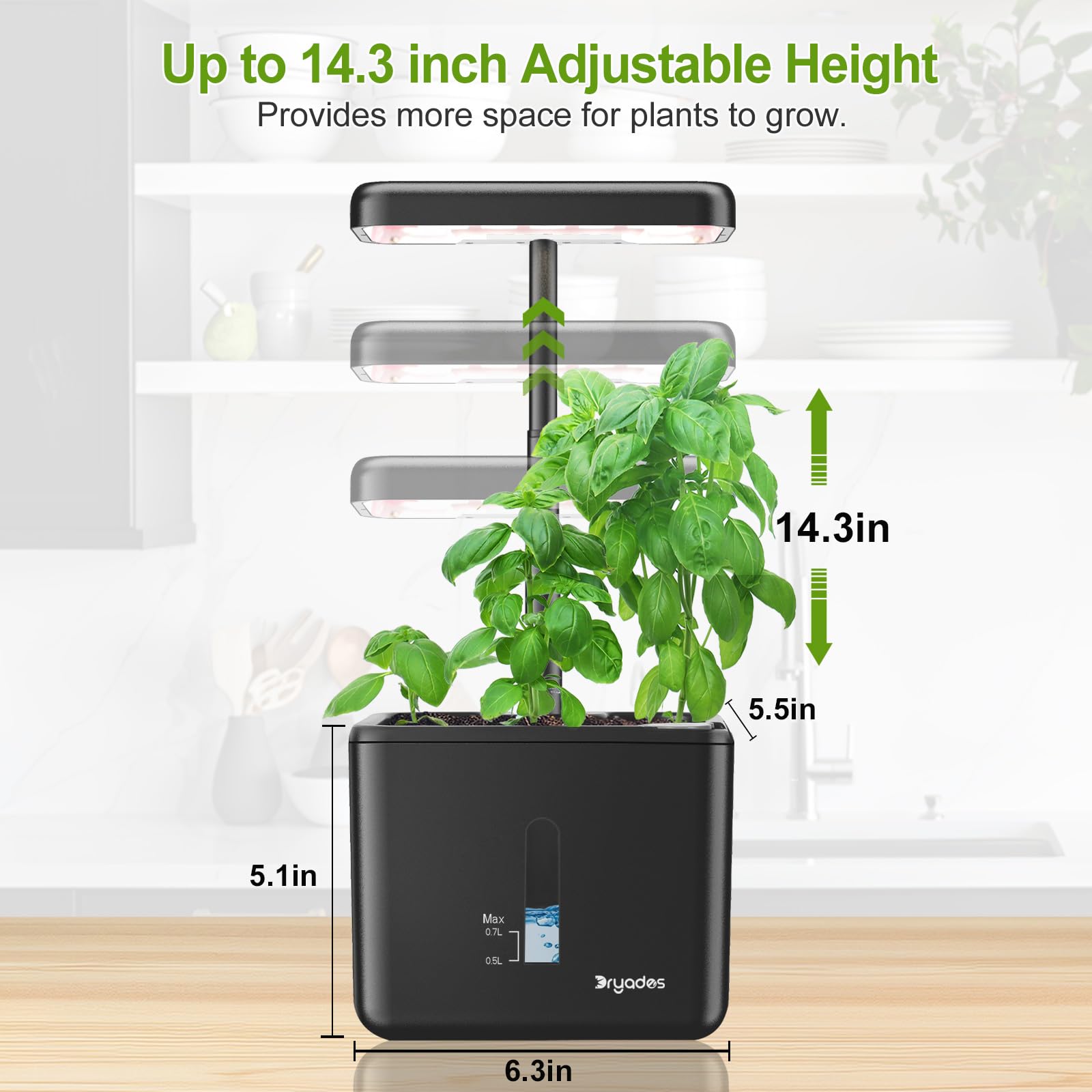 DRYADES Indoor Garden Growing System packaging and instructions