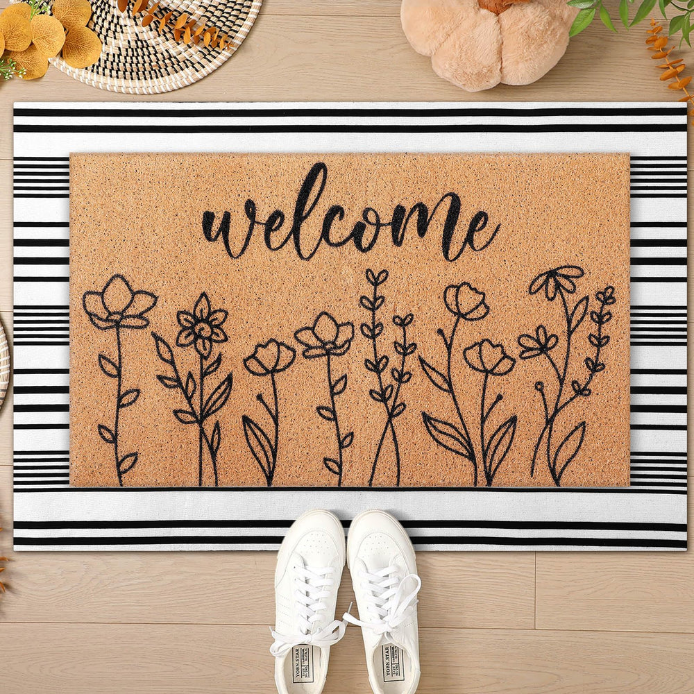 Drydiet doormat in garden setting highlighting outdoor decor