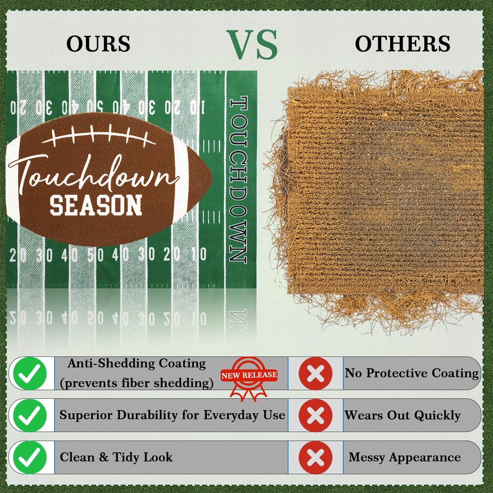 Drydiet doormat set showcasing game day decor