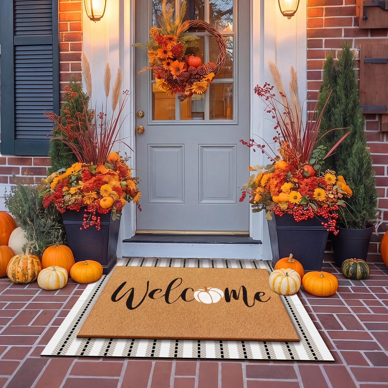 Drydiet Fall Layered Doormat Set packaging and dimensions