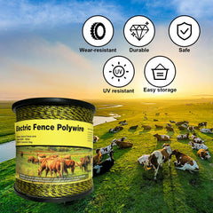 DSZBESTER Electric Fence Polywire installation in a farm setting