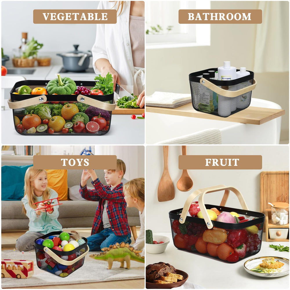 Dualshine Garden Harvest Basket with bamboo handle