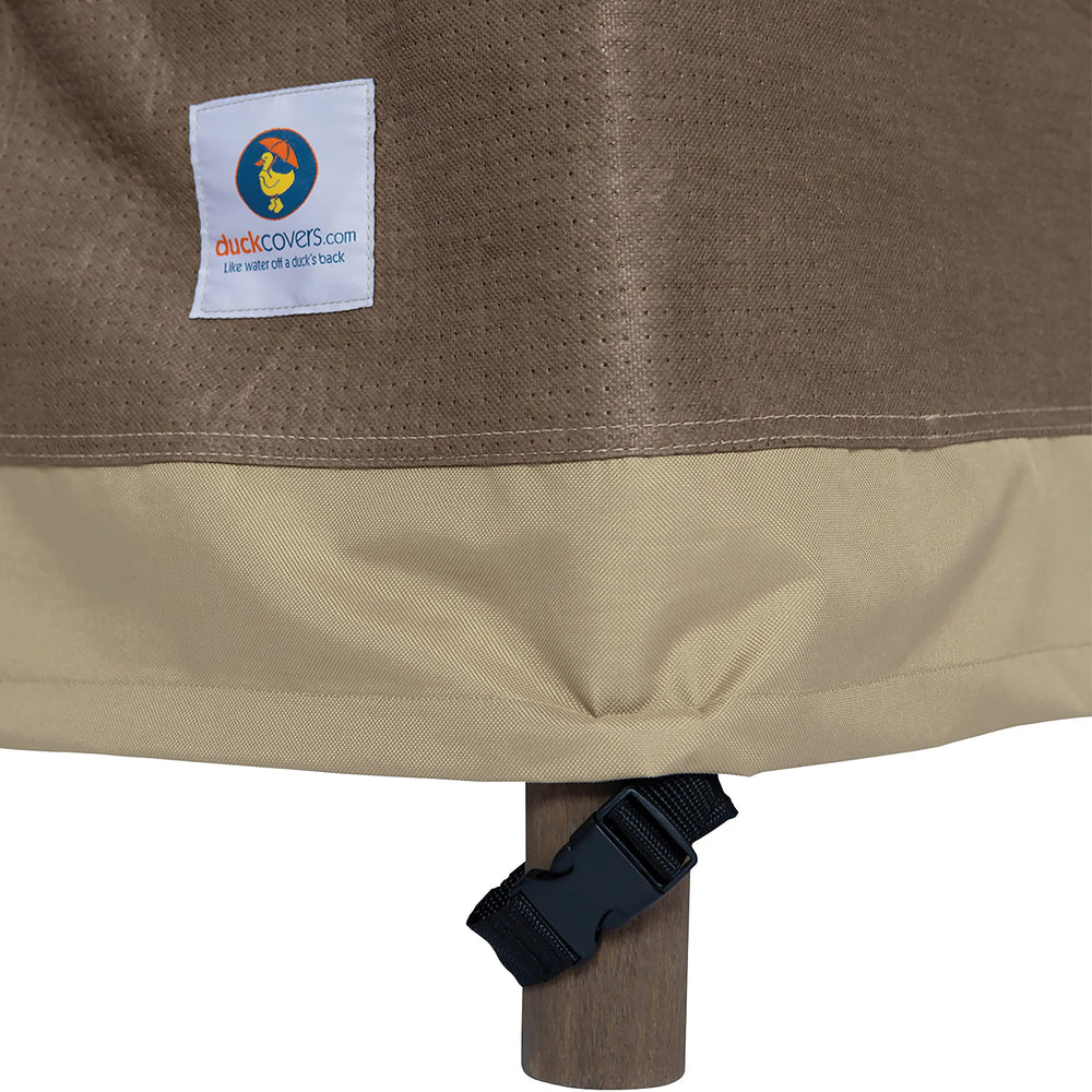 Duck Covers Elegant Waterproof Patio Sofa Cover with straps