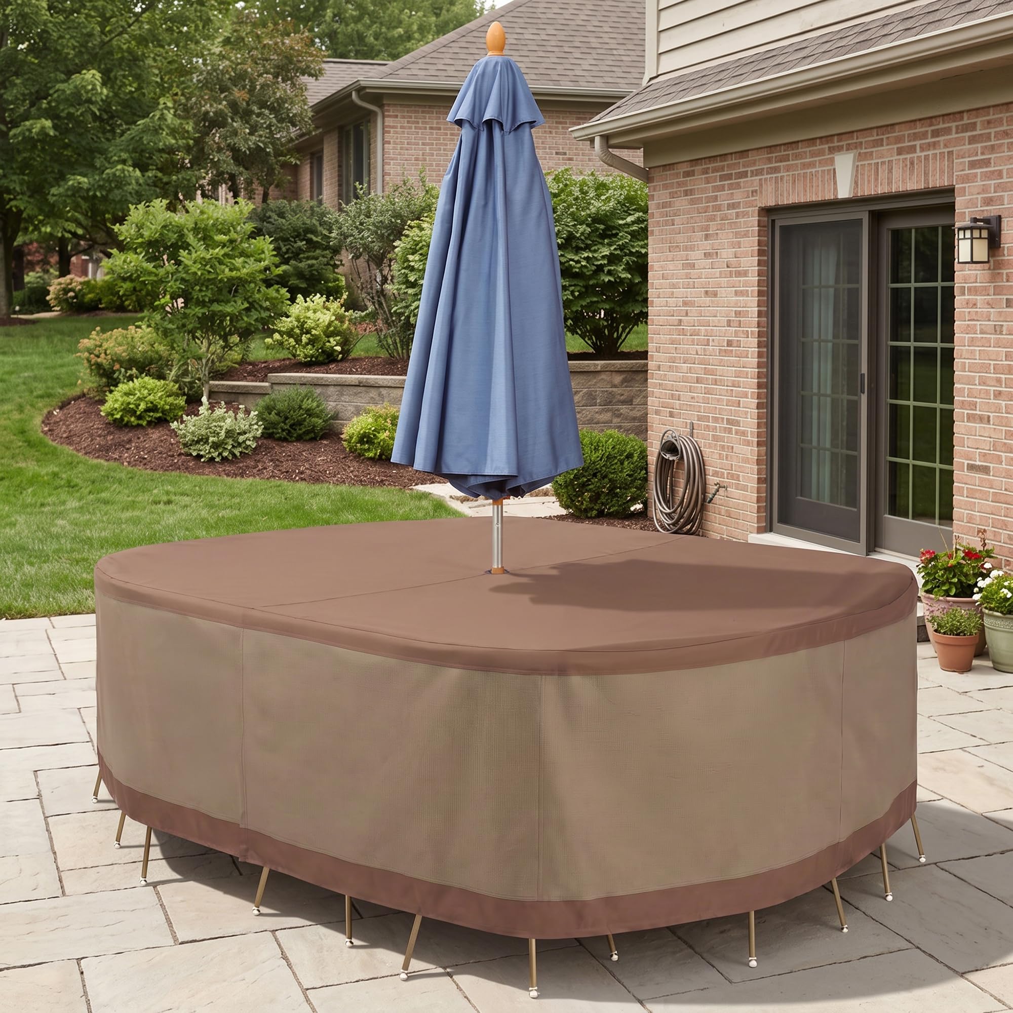Duck Covers Ultimate Cover in use on a patio