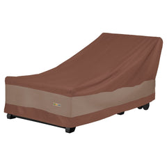 Duck Covers Ultimate Waterproof Chaise Lounge Chair Cover in Mocha Cappuccino