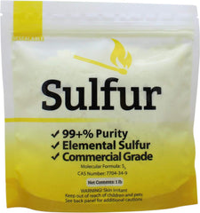 Duda Energy 1 lb Yellow Sulfur Powder front view with packaging