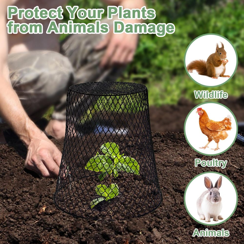 Dukelai plant covers with labels and stakes included