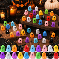 DULEFUN 120 Pcs Mini Halloween Ghost Figurines multicolour assortment