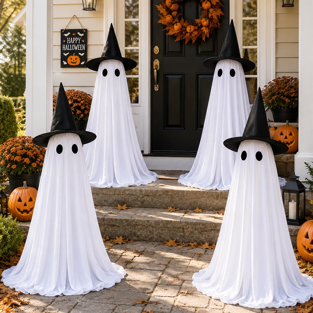 DULEFUN Halloween ghost decoration package with six pieces